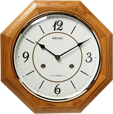 Seiko QXM494BLH Japanese Quartz Musical Wall Clock 18 Melodies - Image 1 of 2