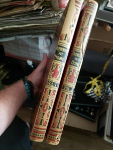 Antike Buchform Faltschachtel Dame Backgammon Life of Hoyle Vol. I & II - Bild 1 von 24