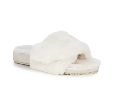 NOVO EMU AUSTRALIA ANTHROPOLOGIE MARFIM MÚSICA PELE DE CARNEIRO CHINELOS SAPATOS 8 - Imagem 1 de 4