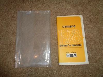 Chevrolet Camaro 1978 - manual del propietario Chevy Foto 1 de 2