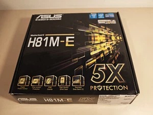 Carte mère ASUS H81M-E SOCKET 1150 MATX neuve - Afbeelding 1 van 11
