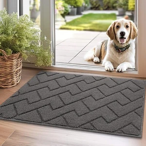 hicorfe Indoor Doormat, Odor-Free Door mat, Non Slip Door Mats 20"x31.5" Absorbe - Picture 1 of 8
