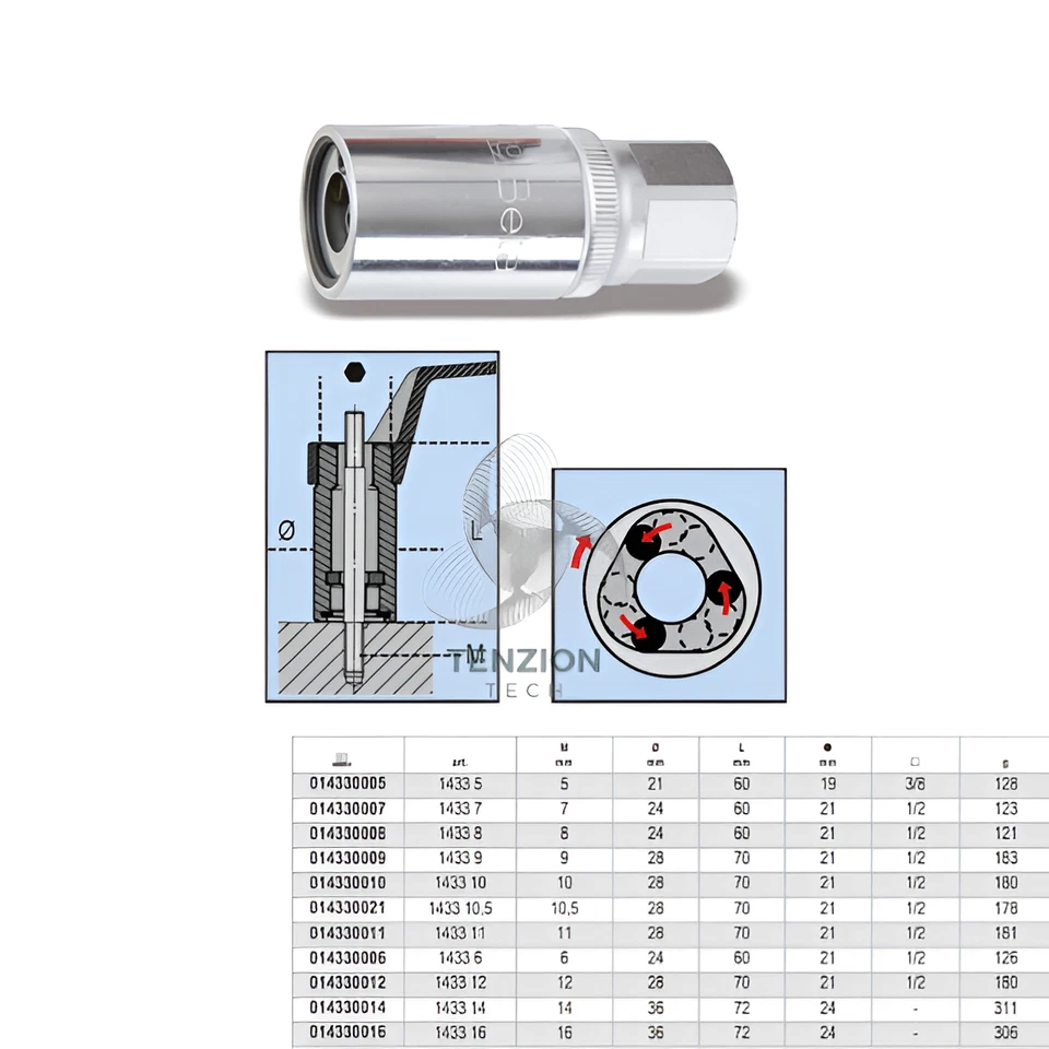 Estrattore A Rulli Per Viti Prigionieri - Beta 1433