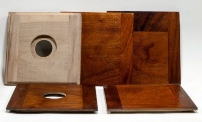 1 Lens Board 6"x6"SC for Burke&James 5x7"/ 4x5" REMBRANDT View Camera, of Walnut - Image 1 of 3