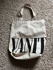 Vanity Fair Off White Black Canvas Tote Bag 14"x14"x5" - brand new