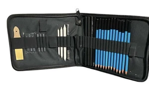 Norberg & Linden Zeichenset Bleistifte Mischstäbchen mit Etui - Bild 1 von 9