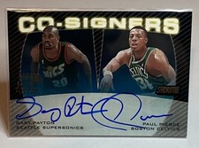 1999-2000 GARY PAYTON / PAUL PIERCE Topps Co-Signers #CS23 Auto HOF Dual Auto