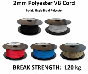 Cuerda ciega veneciana hecha en Australia de 2 mm poliéster VB *POR 10 METROS* - Imagen 1 de 6