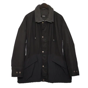 Men HUGO BOSS Jacket Breathable Black Fleece Lined EU62 UK/US52 VAG226 - Picture 1 of 13