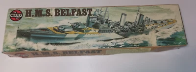 Airfix H.M.S. BELFAST Light cruiser 04212-3 1:600 sealed bag  1976 released - Immagine 1 di 4