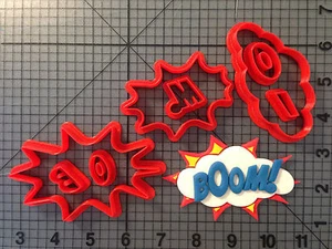 Pow Sign - Boom 266-B936 Cookie Cutter Set - Picture 1 of 2