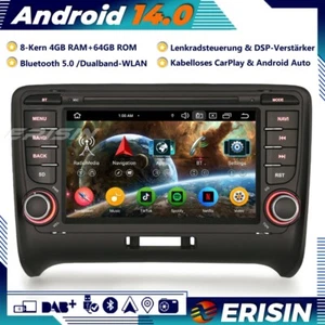 8-Kern 64GB Android 14 Navi Autoradio GPS für AUDI TT MK2 CarPlay Wifi OBD2 DAB+ - Bild 1 von 21