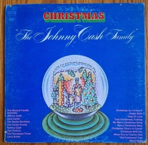 Vintage 33 RPM The Johnny Cash Family Christmas KC 31754 1972 - Imagen 1 de 5