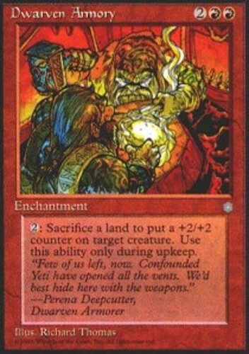 Dwarven Armory ~ Heavily Played Ice Age MTG Magic UltimateMTG Red Card - Image 1 of 1