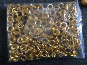 Eyelets with Washers, 16.5 x 10 x 5mm Iron Through Hole Hollow Rivets Grommets G - Picture 1 of 2