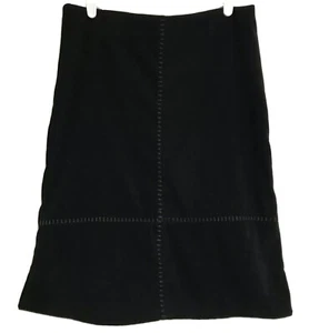 Vintage 2000's Purple House Women's Pencil Skirt Knee-high Black Soft (Large) - Picture 1 of 7