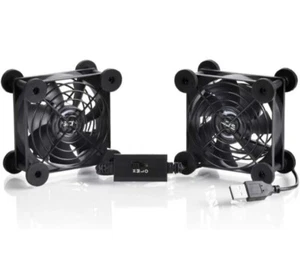 SCCCF Dual 80mm USB Speed Control Fan - Picture 1 of 5