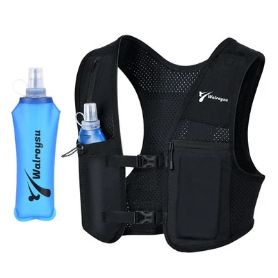 Running Vest for Women & Men, Adjustable Elasticated Sternum Straps Vest with... - Image 1 of 4