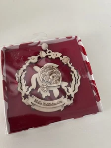 ISLAND HERITAGE ENTWORFEN IN HAWAII 3,5" HOLZSCHILDKRÖTE ORNAMENT, NEU - Bild 1 von 3