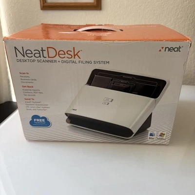 NeatDesk Desktop Scanner and Digital Filing System PC & MAC- BRAND NEW - Sealed. - Image 1 of 4