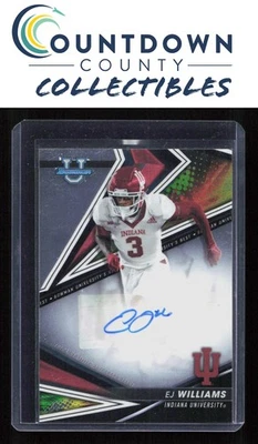 EJ Williams 2022 Bowman's Best University #BA-EW Best of 2022 Autographs - Image 1 of 2
