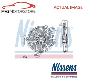 ENGINE COOLING RADIATOR FAN NISSENS 85605 FOR PEUGEOT 607,406 2L,3L,2.2L - Picture 1 of 5