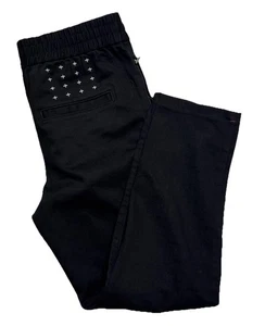 Ksubi Denim Trax Black Jogger Pants Size 29 Stretch Capri - Picture 1 of 8