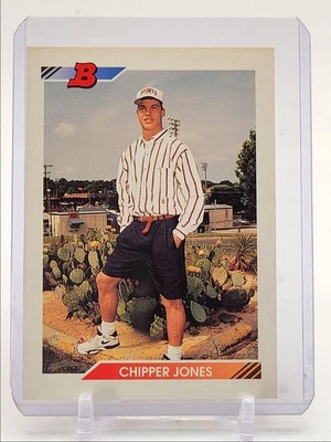 奇珀·琼斯 1992 年 BOWMAN 棒球新秀勇敢 RC Q0333 — 第 1/2 张图片