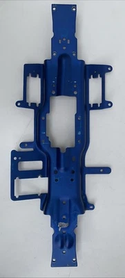 Fits Traxxas Nitro Revo 3.3 53097-3 - CHASSIS (aluminum blue anodized Plate - Image 1 of 4