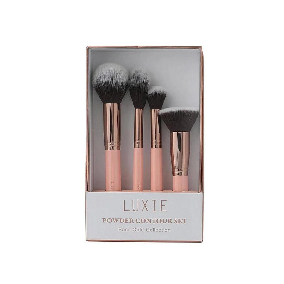Juego de brochas de maquillaje en polvo Luxie - Colección Oro Rosa Foto 1 de 3