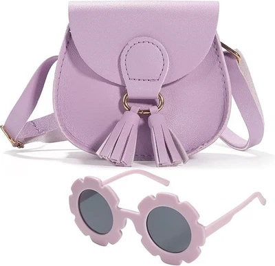 Mini bolso bandolera con borla para niños niñas pequeños Foto 1 de 4