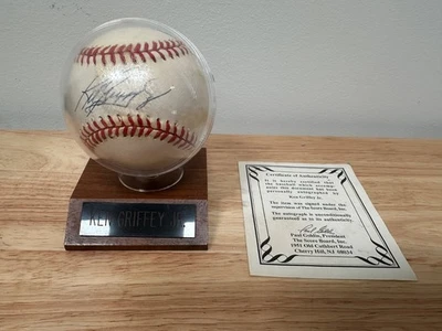 Ken Griffey Jr. Signed Auto Rawlings Game Baseball - Score Board COA - Fast Ship - Image 1 of 4