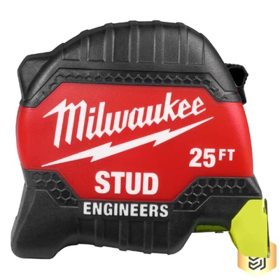 Milwaukee 48-22-1425E   25ft STUD Tape Measure with Engineer’s Scale - Image 1 of 3