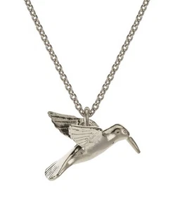 Alex Monroe Sterling Silver Hummingbird Necklace RRP £135  NEW + BOX - Picture 1 of 4