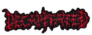 DECAPITATED RED SHAPED LOGO EMBROIDERED BACKPATCH - Picture 1 of 2