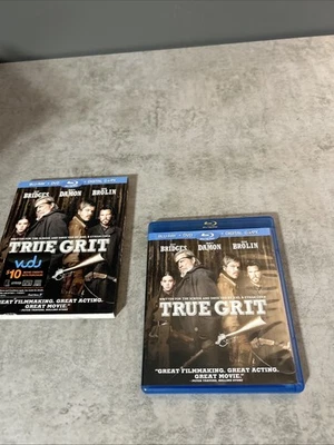 True Grit (Blu-ray + DVD, 2010, 2-Disc Set w Embossed Slipcover) Jeff Bridges - Image 1 of 4