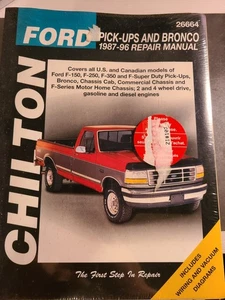 Chilton Repair Manual Ford Pickups and Bronco 1987-1996 - Picture 1 of 3