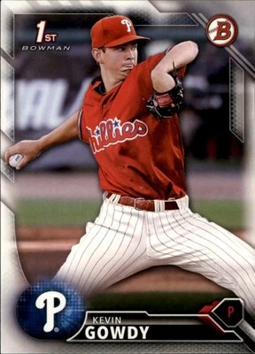 2016 Bowman Draft #BD-5 Kevin Gowdy Philadelphia Phillies - Image 1 of 2