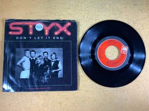 X4–83 STYX Don’t Let It End / Rockin’ The Paradise - 45 RPM - 1983 - AM-2543 - Picture 1 of 6