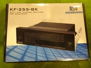 Kingwin KF-255-BK 2,5/3,5 Zoll SATA HDD Trayless Hot Swap Rack Neu Open Box - Bild 1 von 4