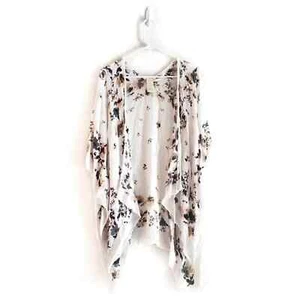 Costume da bagno cardigan kimono scialle boho stampa floreale Max Studio copricostume #K160 - Foto 1 di 3