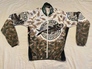90s vintage PRIMAL extreme sports cycling jersey sz medium L/S fish Made In USA - Picture 1 of 8