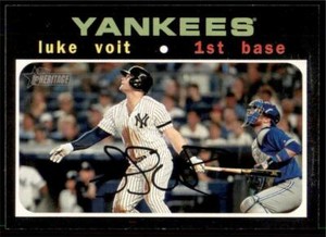 2020 Topps Heritage Base #131 Luke Voit - New York Yankees