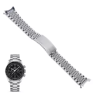 Stahlarmband für Omega Speedmaster, DeVille Reiskorn Vintage Edelstahl 18,19,20m - Bild 1 von 6
