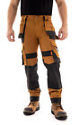 Mens Construction Pants Heavy Duty Cordura Reinforced Workwear Utility Trousers