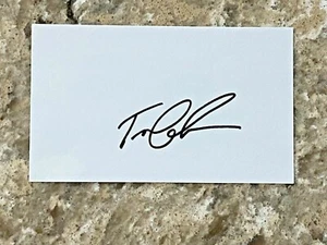 Tom Lehman signed 1996 US Open PGA Tour Golf Index Card JSA - Picture 1 of 2