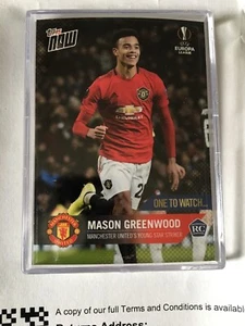 Mason Greenwood 2020 Topps Now UEFA Champions League #59 Rookie RC - Picture 1 of 2