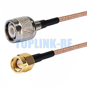 SMA Male to TNC Male Plug Straight Connector RF Jumper Pigtail Coax RG316 Cable - Photo 1/4