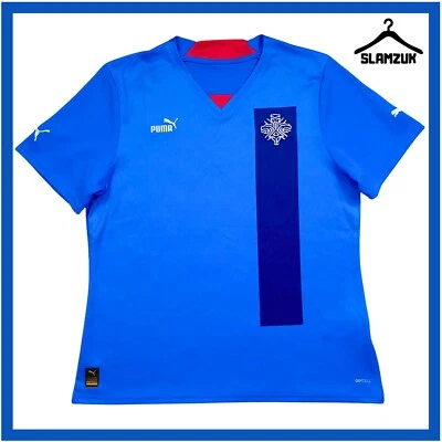 Maglia Calcio Islanda Puma Large Donna Home Kit KSI Fyrir Island 2022 2023 V87 - Immagine 1 di 4