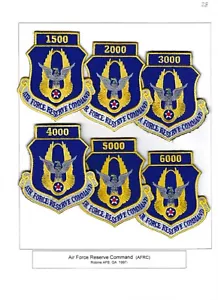 PATCH USAF RESERVE COMMAND 1500-6000 ROBINS AFB PG 28 - Bild 1 von 1